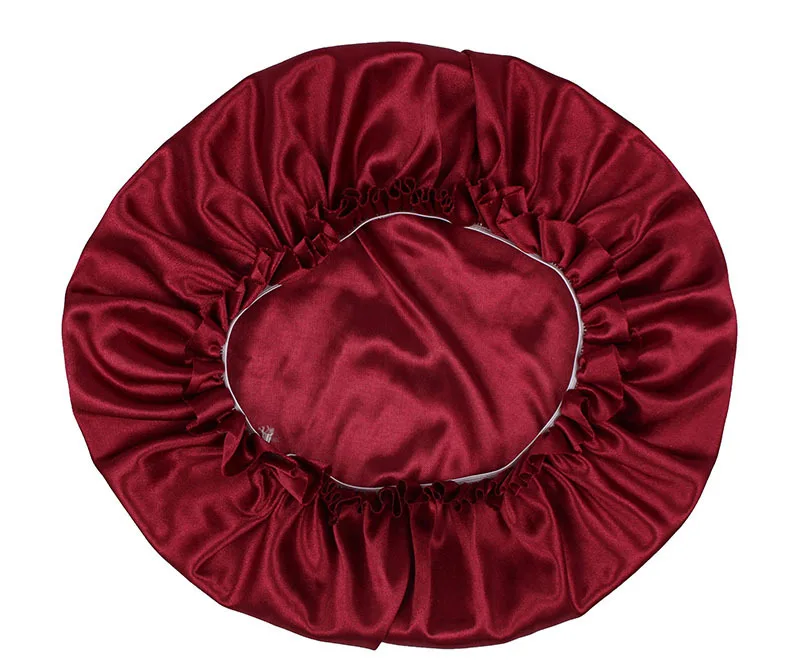 Wholesale Low Price Satin Bonnet Slouchy Beanie Night Turban Headband  Wrap Hair Sleep  Hat Cap In Lined