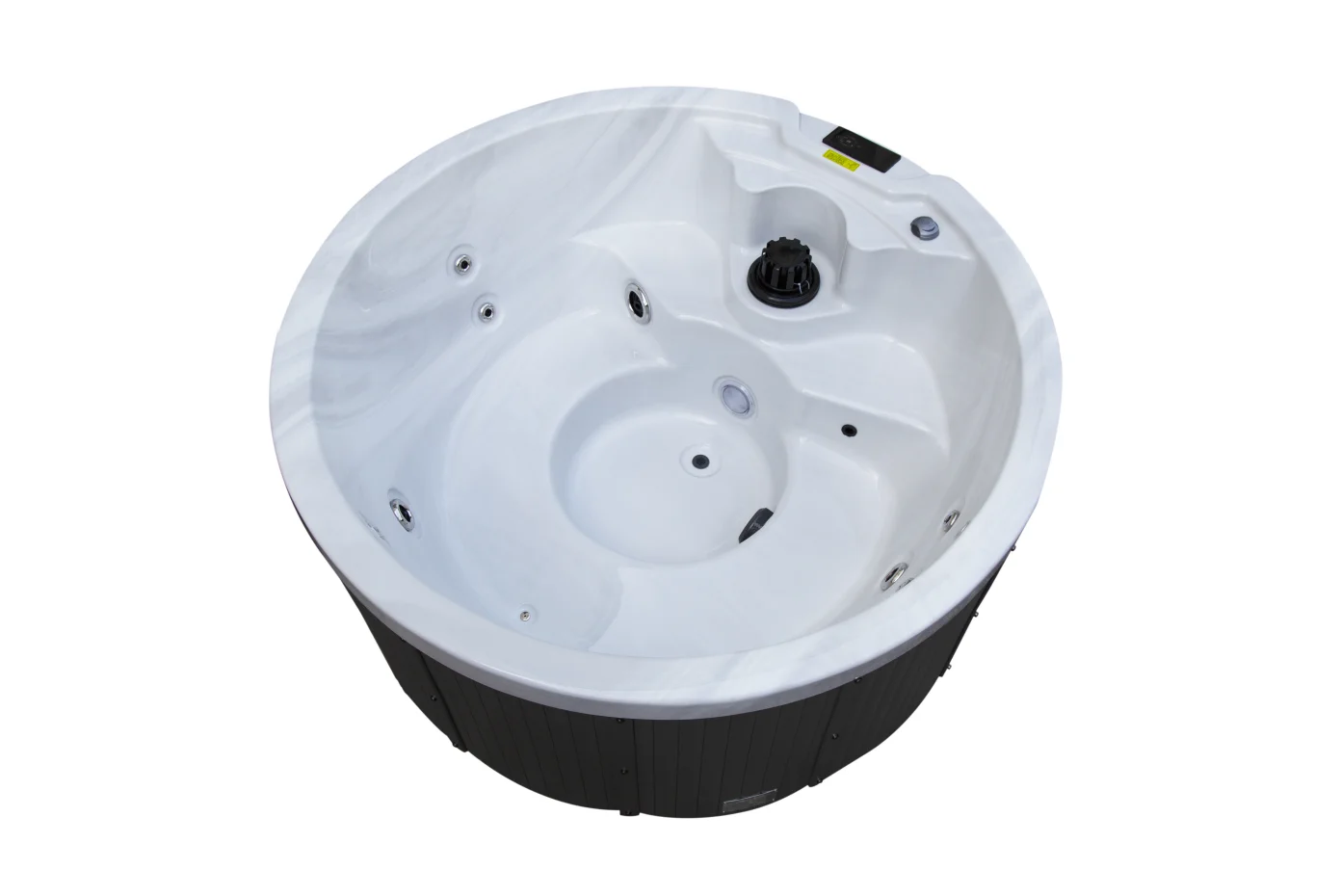 Modern Outdoor Hottub Balboa Control System White Freestanding Bathtub Portable Home Use Includes Stainless Steel Massage