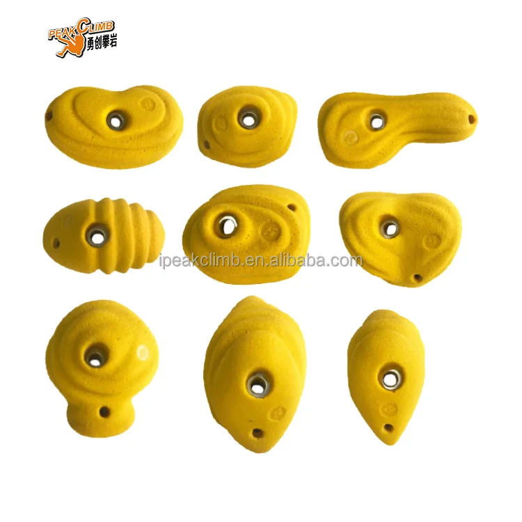 
sturdy construction rock climbing holds 