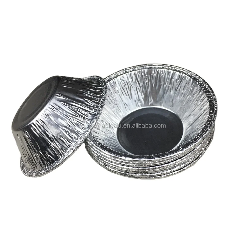 Hot sale 60ml 2.4inch round mini cake  baking  model aluminum  egg tart cup cake  model   aluminum foil lunch box