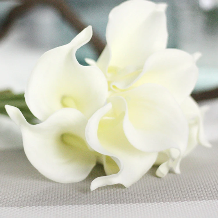 Дешевый одностворчатый искусственный цветок calla lily для украшения дома и офиса