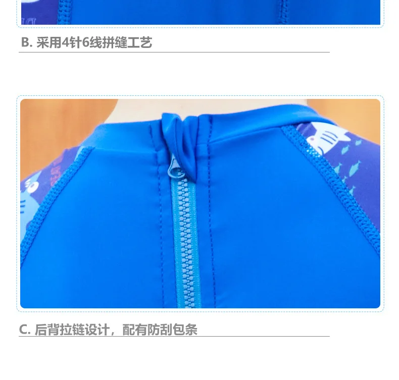 Long Sleeve Baby Boys Girls one piece bikini swimwear Rash Guard Sun Protected Kids & Toddler swimming wetsuit