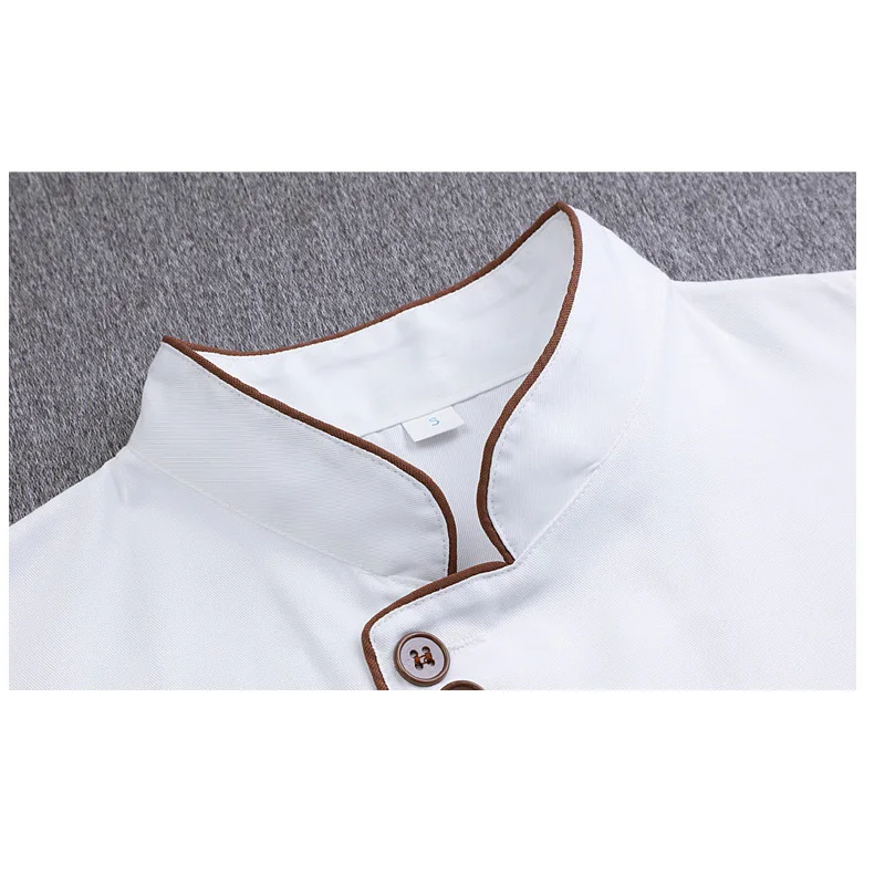 Wholesale Chef Clothes Unisex Restaurant Uniform Kitchen Waiter Waitress Shirt Chef Cook Work Uniform