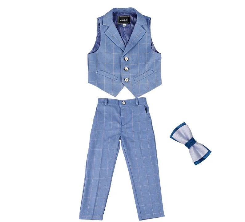 2023 New High Quality Wedding Party Suit for Kids Boys Five Pieces Clothing Sets 2 to 12 Years Boys Suits&blazers For Boys Child