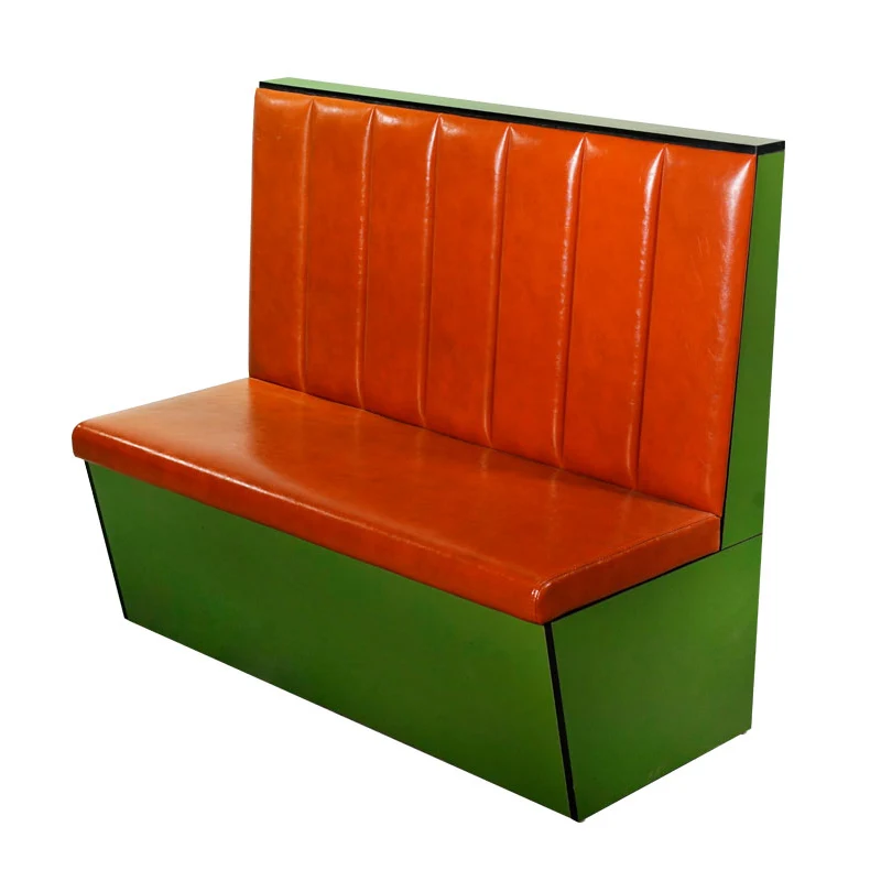 Customized against wall bench classical restaurant seating restaurant booth
