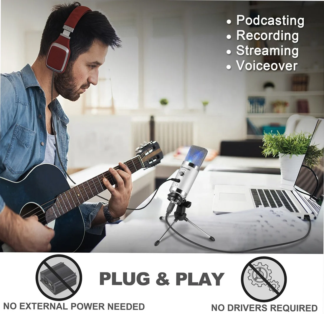 Кардиоидный студийный конденсатор для записи голоса S 800 Mic Kit