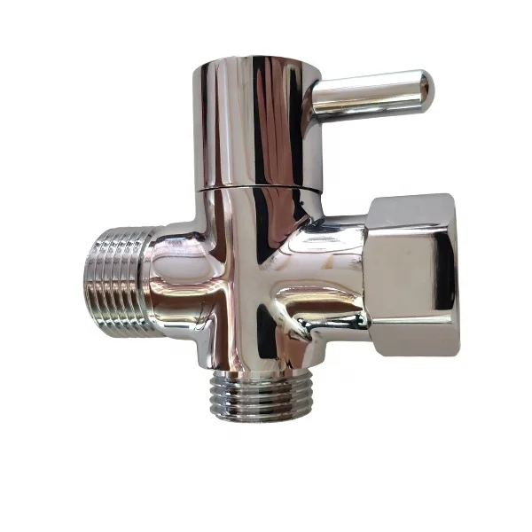 Brass 3 way Hot Cold Water Inlet Valve for Mixing Faucet Bidet suction control valve