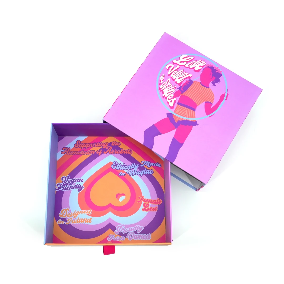 Custom White Paper Packaging Drawer Box Package with Logo Printing and Packaging accessories