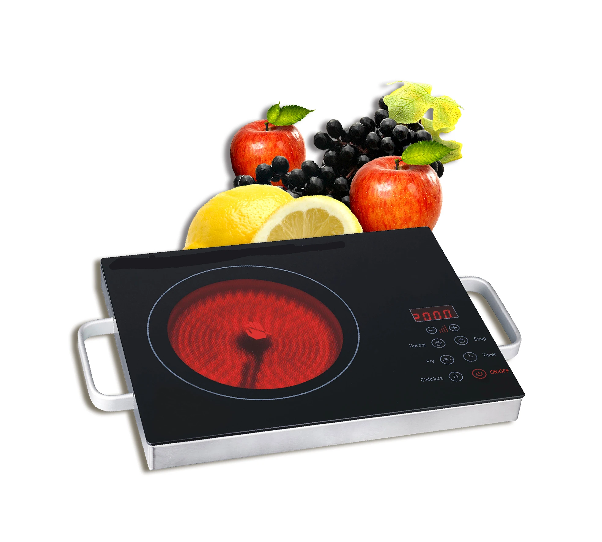 Touch sensor and digital control electric infrared ceramic induction hob cooker cooktop hot plate burner for home cooking use