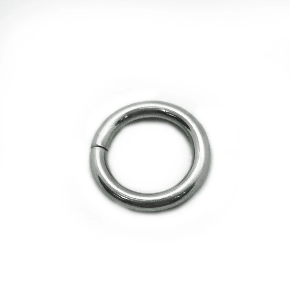 OR092019 flat metal o rings 1.25 black metal o ring metal rings for fur