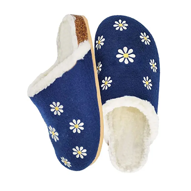 China Factory Winter Warm Lamb Wool  Baken Shoes  Indoor Outdoor  Women Slippers