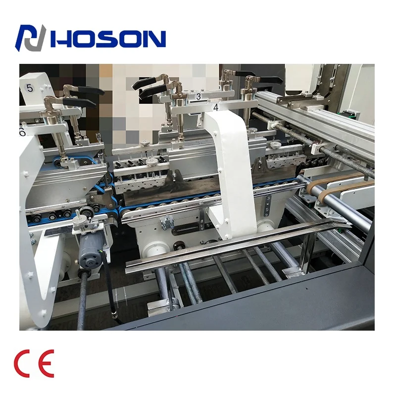 ZH-1000BFT-HM Automatic High Speed  Folding Boxes Gluing Machine with Memory Function and Cold Glue Spray Gluing System