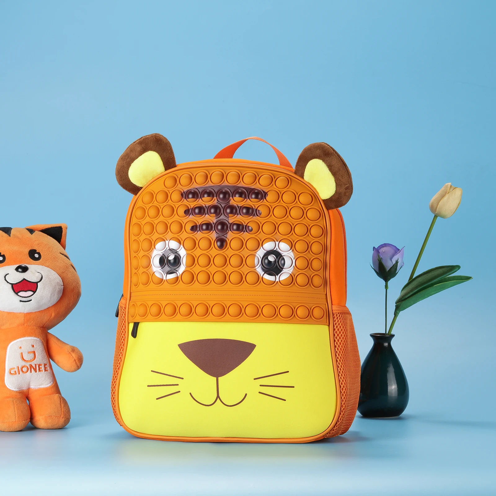 Wholesale New Tiger Design Silicone Shoulder Bag Gifts For Boys Girls Kids Pop School Bag Backpack