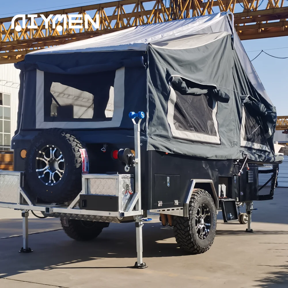 RV Camper Trailer Slide On Luxury Caravan Mini Pop Top Manufacturer Prefab Australian Standards Tiny Hybrid Offroad House