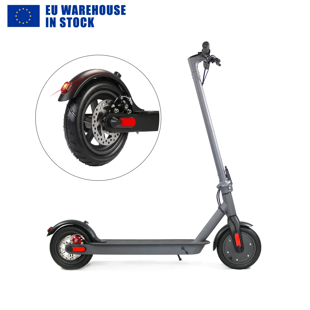 PHAEWO European warehouse free shipping No tax 350W Adult Folding Speed Electric Scooter 3 Speed
