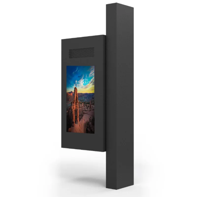 Outdoor Advertising Screen 2500nits High Brightness Street Light Pole LCD Display