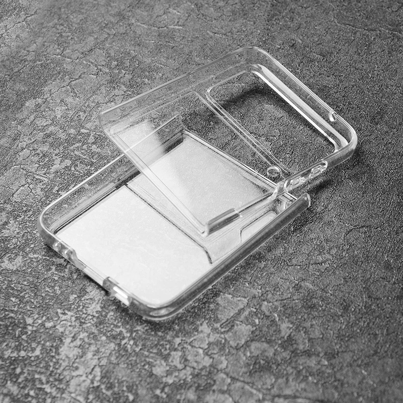 2022 New Phone Case Cover For Samsung Galaxy  Z Flip 4 5G PC Transparent flip 3 Case