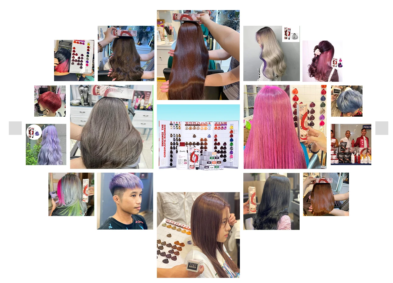 Purple Fashionable Hair Cream Dye Gray Color with Cheap Price