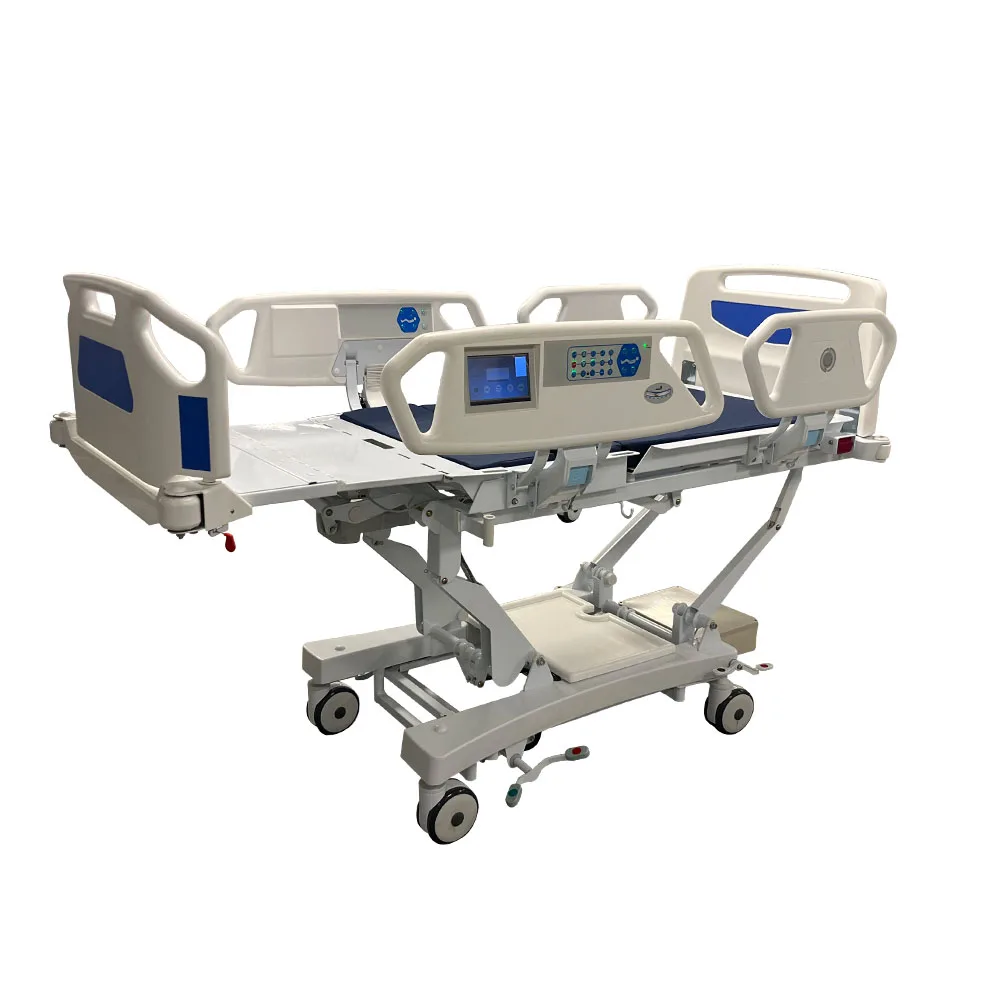 Hospital bed supplier high quality icu multi function folding electric patient bed