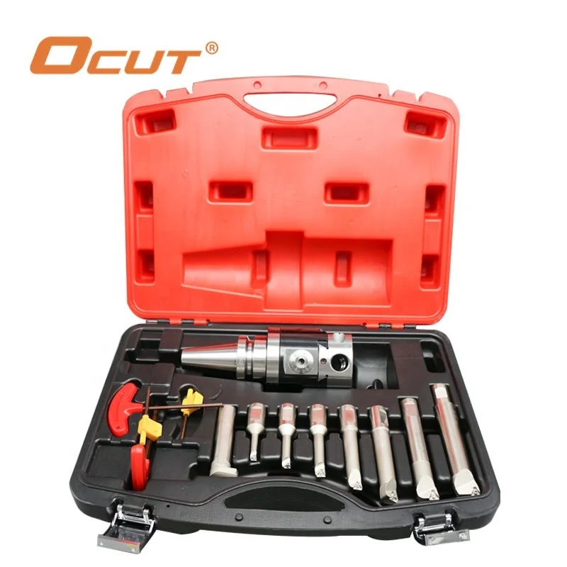 
Boring Tool BT40 NBH2084 adjustable angle head 8pcs boring cutter Micro adjustable BT40 NBH2084 Milling Machine Boring Head Sets 