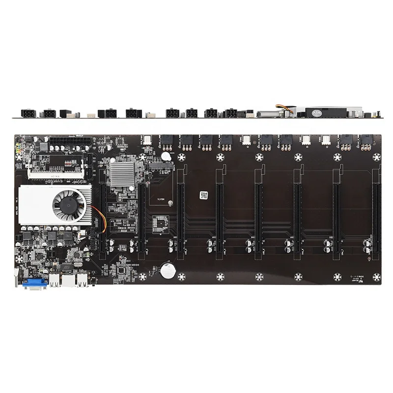 B-t37 Mdirectly Inserts 8-card Motherboard And The Slot Spacing Of