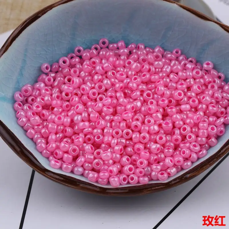 450g 2mm 3mm 4mm Glass Cream Rice Beads for DIY Jewelry Making for Bracelets and Necklaces Crystal Lampwork Glass Beads