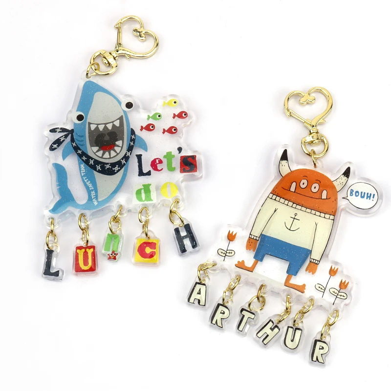 Vograce Custom Transparent Personalized No Moq Animation Plastic Acrylic Pendant