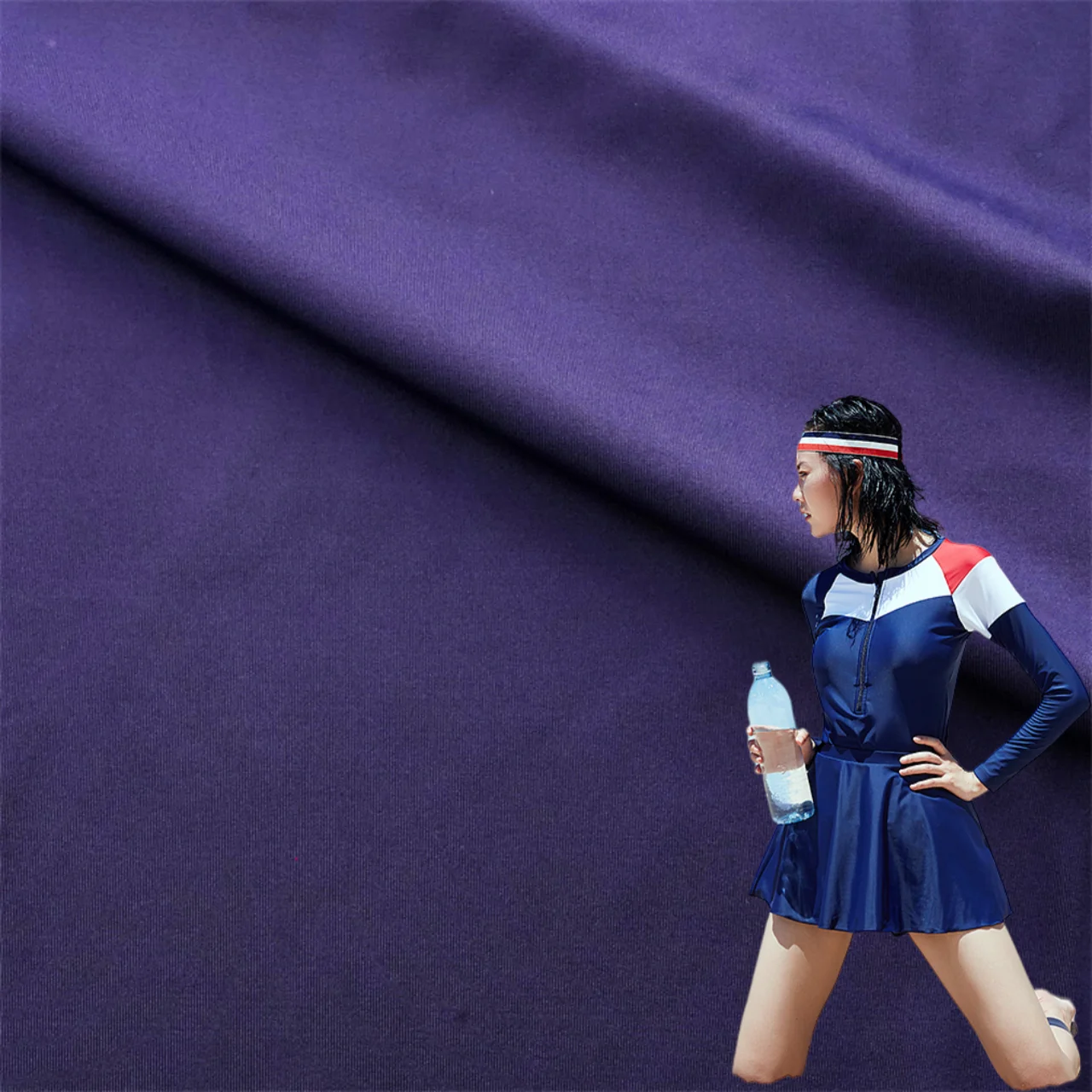 82% nylon polyamide 18% Spandex 180g 4 Way Stretch Matte Bikini Upf 50 Sportswear Swimwear For women wetsuit bathsuit diving