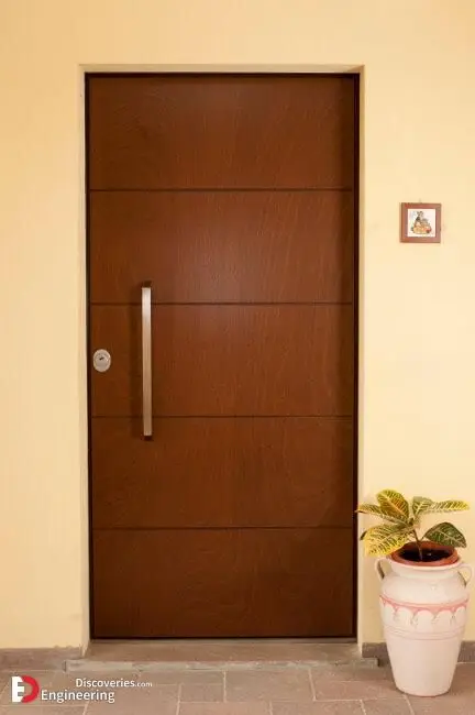 Custom High Quality Bedroom Internal WPC PVC Flush Composite Doors interior solid  wooden plywood paint veneer door