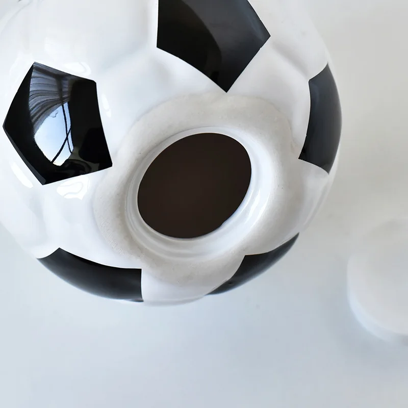 Wholesale Saving Box Money Bank Custom Coin Bank Football Shaped Ceramic Money Box