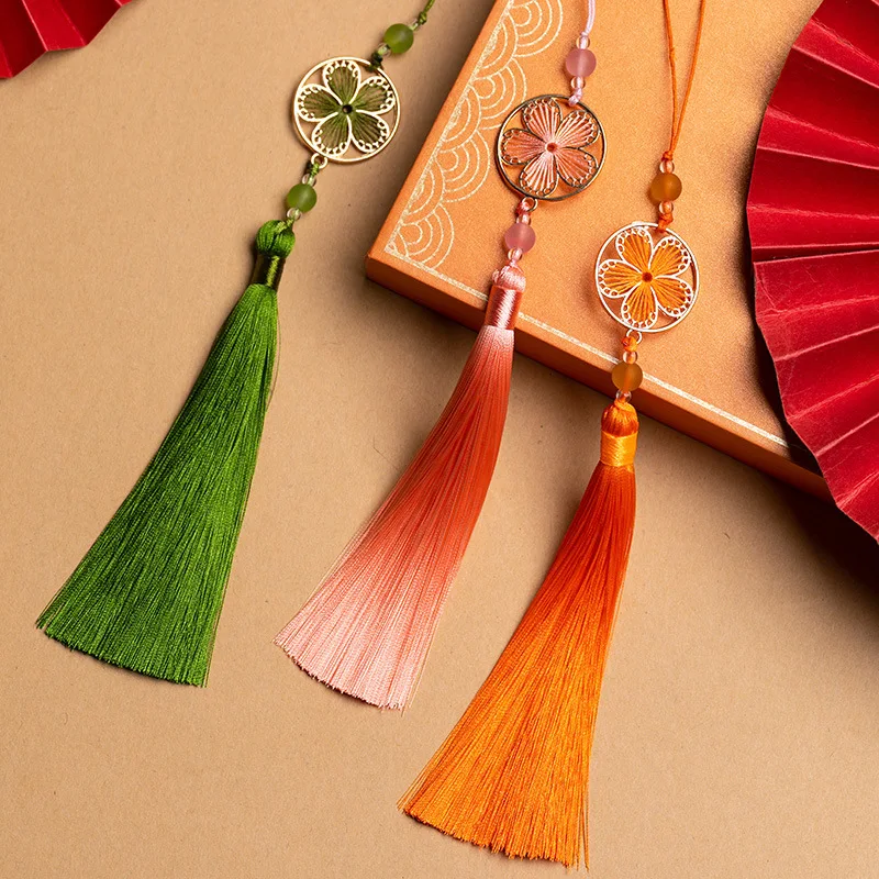 14 cm Home DIY Chinoiserie Widget Small Tassel Keychain Pendant Gift Box Tassels Accessories Tassel Fringe
