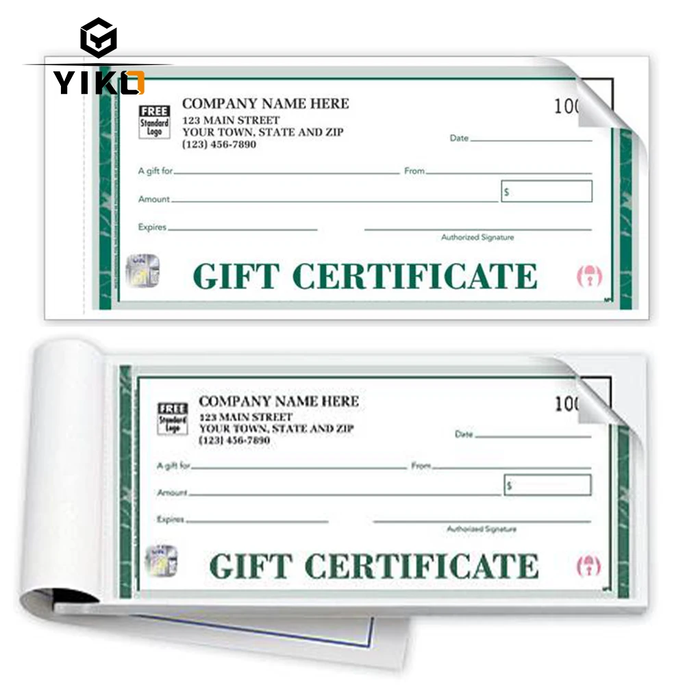 Secure Luxury Gift Voucher Coupons Security Printing Vouchers Ticket With Custom Hologram LOGO For Business Anti-counterfeit