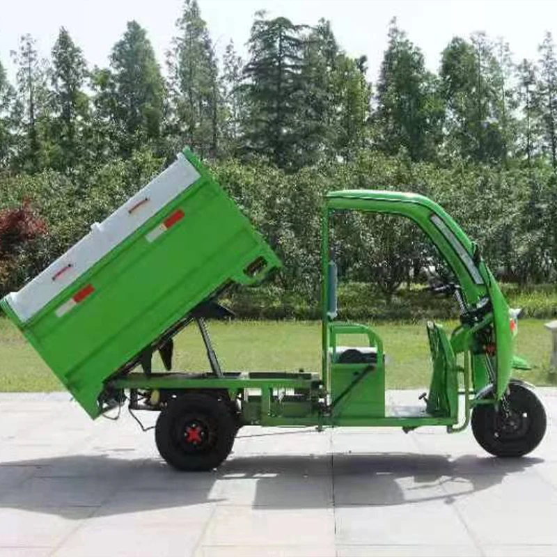 Commercial Three-wheeled Garbage Truck Electric Three-wheel Sanitation Vehicle That Can Dump