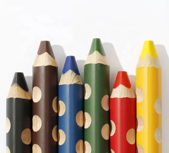 Children watercolors  groove triple 3 in 1 triangle colol  pencil wax crayon