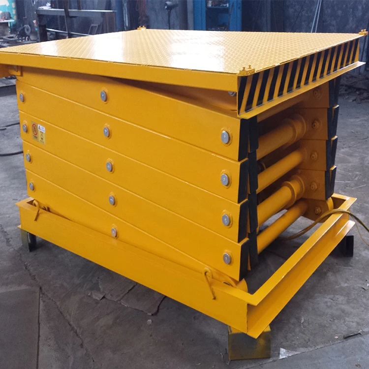 Склад грузовой Грузовой стационарный ножничный гидравлический подъемник для грузового подъемника