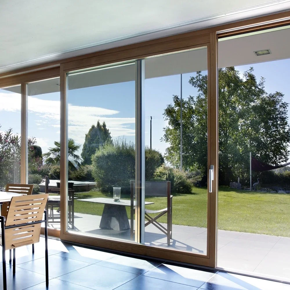 LongTai hot sell Aluminium four double open swing casement sliding doors glass aluminum Pt Pd door