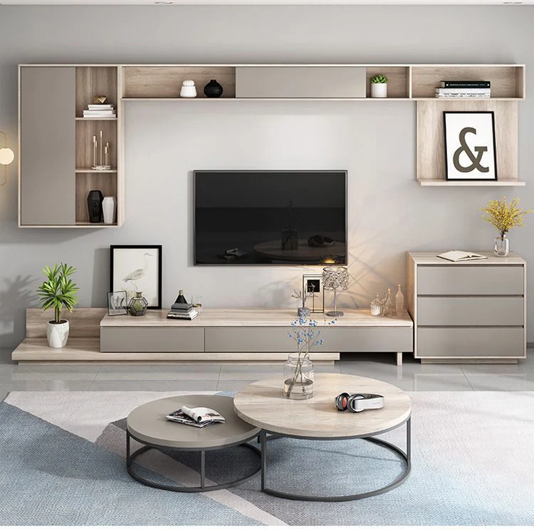 Modern Wooden Melamine tall TV console cabinet office TV Big Home Furniture Cabinet JY-C321