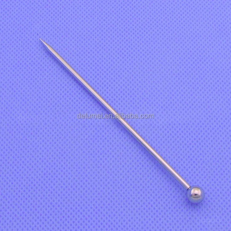 Custom Bar Tools Metal Martini Drink Stirring Sticks Fruit Pin Sticks Ball 304 18/8 Stainless Steel Cocktail Picks