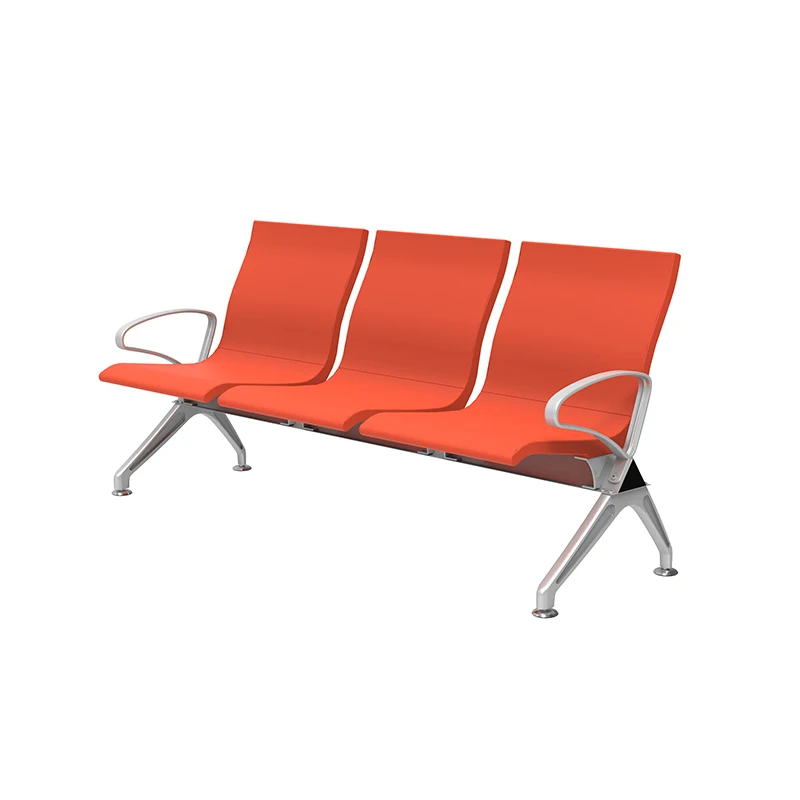 FLYA Wholesale Colourful Cushion Pu Airport Chair Modern Bank Waiting Room Bench Hospital Chair