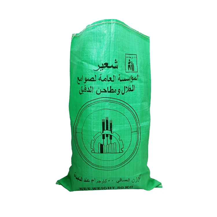China new material flour rice sugar wheat packing bag pp woven bag sacks 25kg 50kg