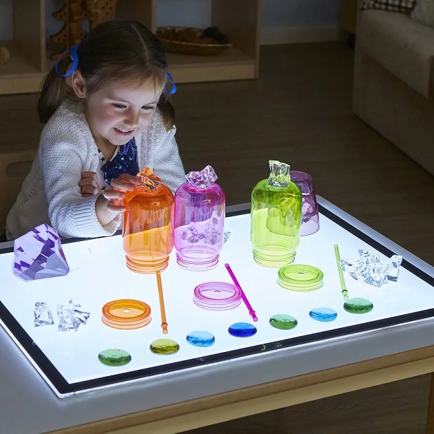 Sensory Activity Play Table Children Led Light Panel Sensory Table For Kids