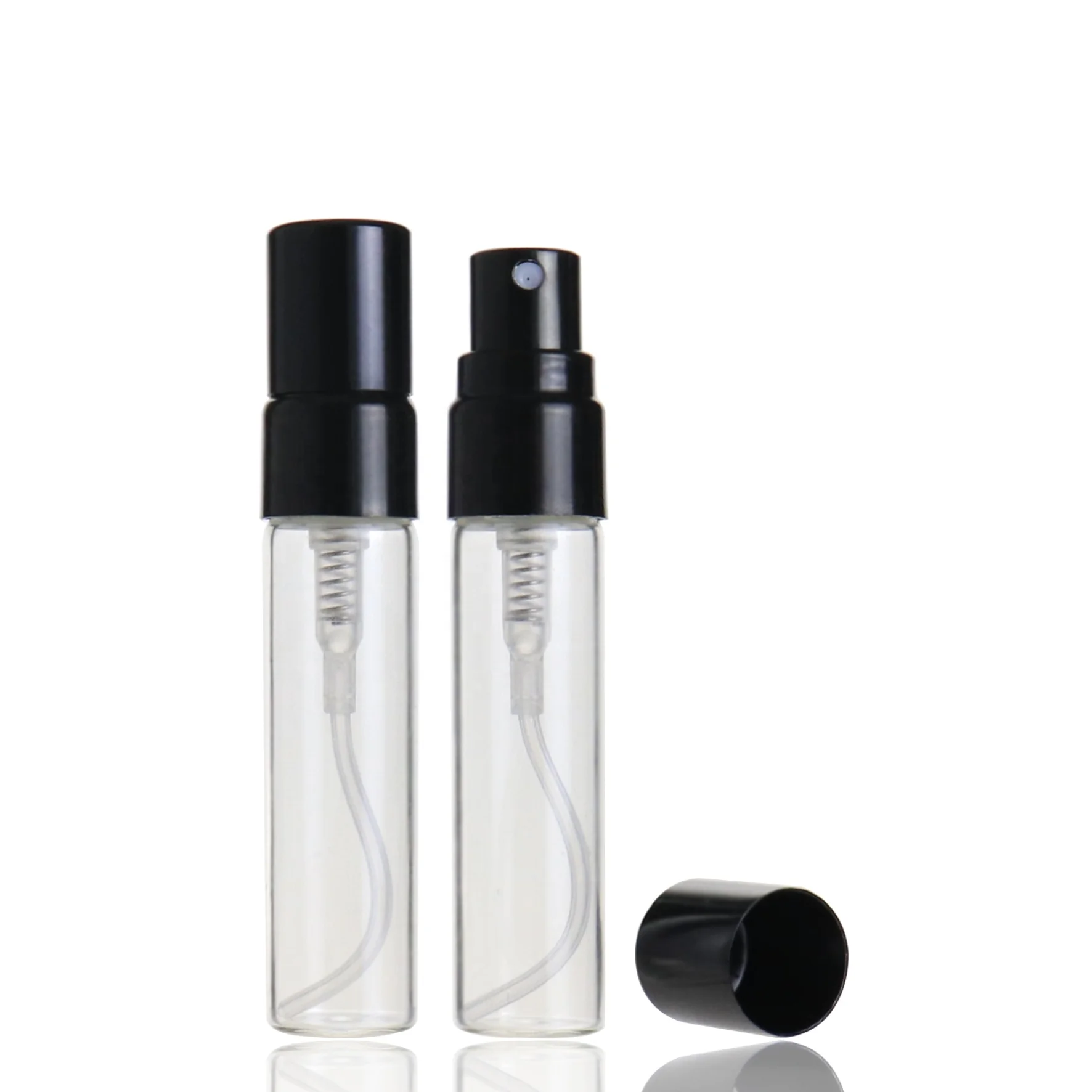 Wholesale 2ml 3ml 5ml 10ml Small Empty Spray Refillable Parfum Tester Travel Slim Glass Sample Perfume Bottle