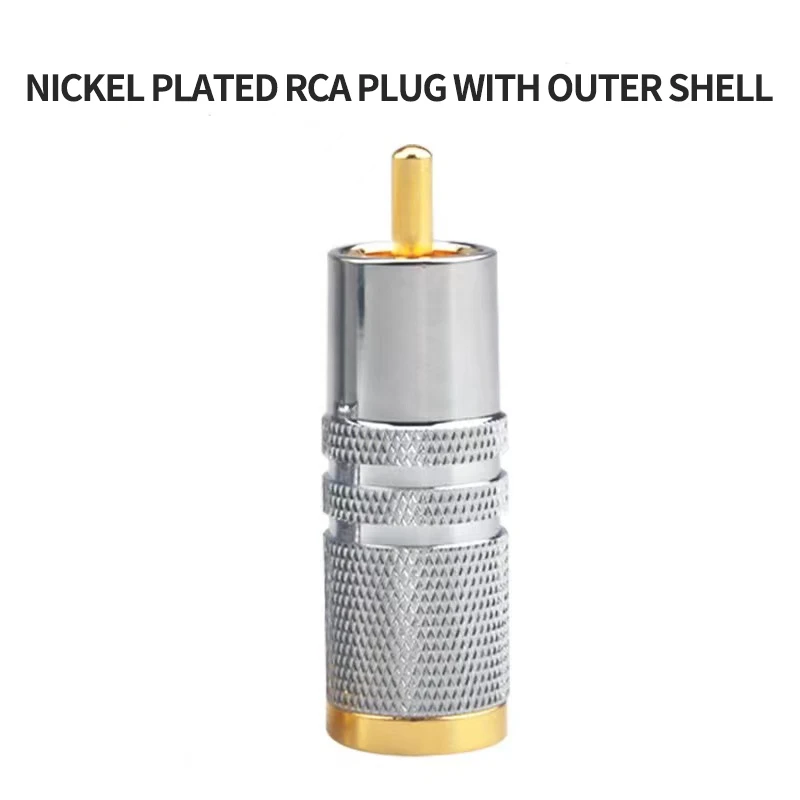 RCA Male Plug & RCA Female Jack Adapter Connectors for Audio & Video Cable for Speaker Amplifier Plugs