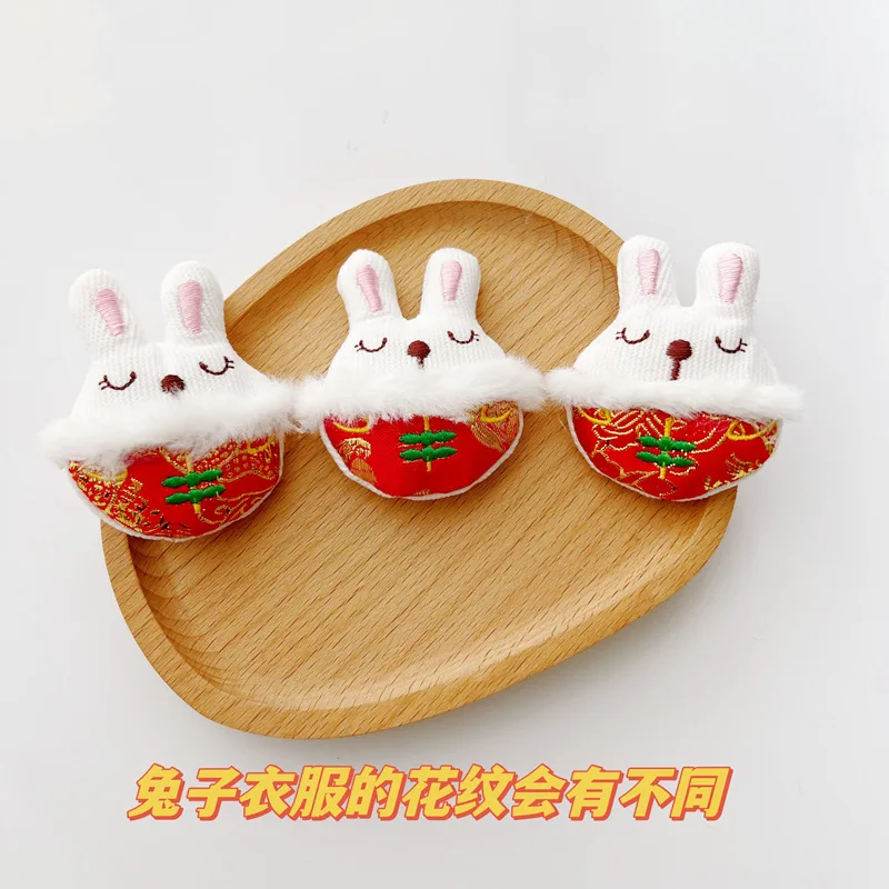 Women Skirt Pants Jeans Clip Pins Cartoon Chinese New Year Dancing Lion Lovely Clothing Accessories Plush Bag Brooch Decor Gift