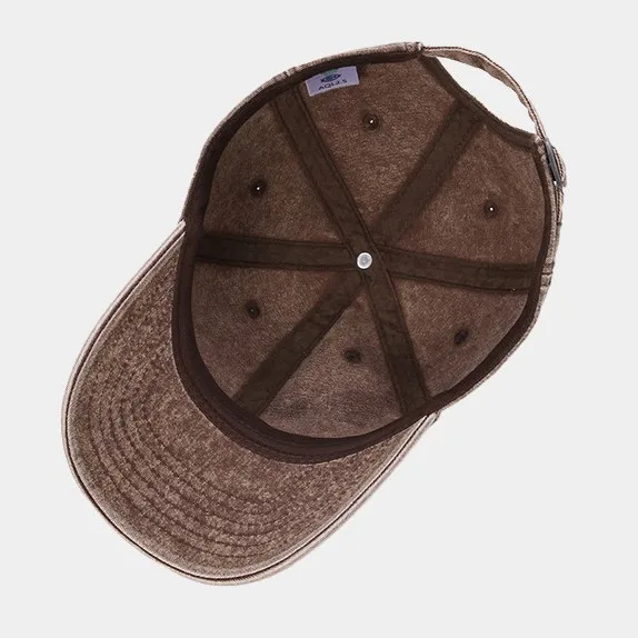 Customized logo washed baseball cap sunscreen duck tongue cap casual versatile cowboy hat wholesale for men and women