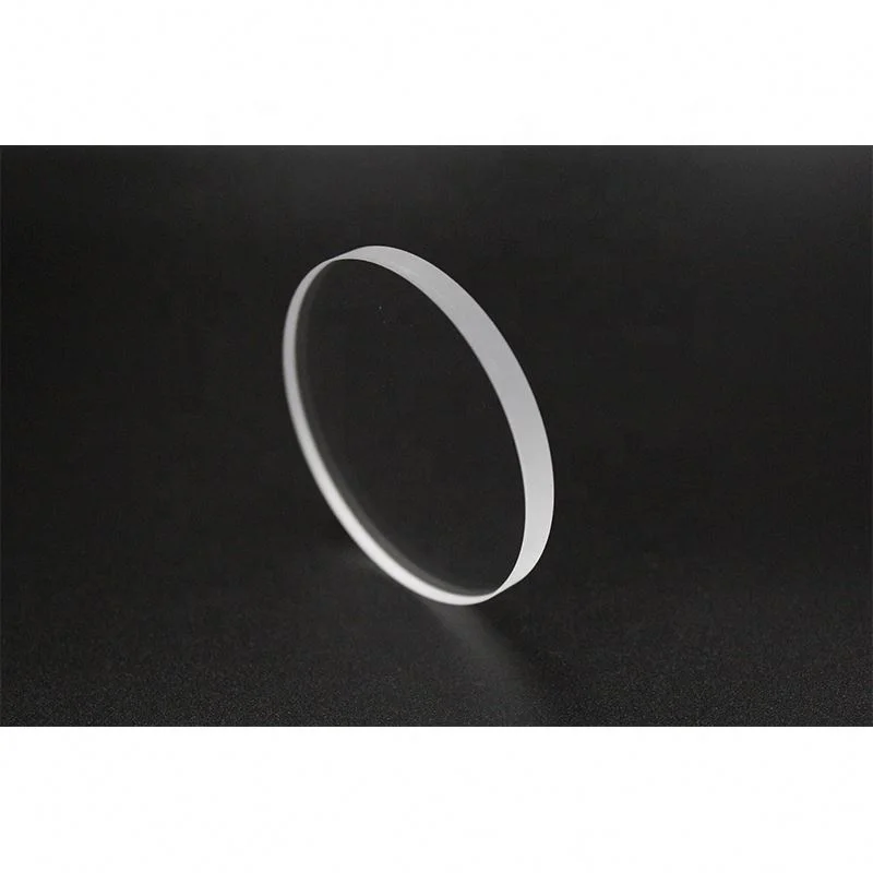 Clear sight quartz glass disc with holes for block