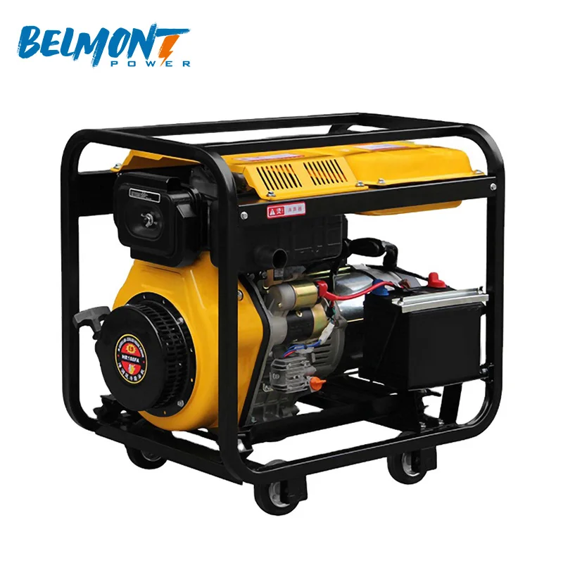 220V 230V 240V Дизель-генератор инвертора 6.5KW 6KW 7kw дизель-генератор с открытой рамкой дизель-генераторная установка