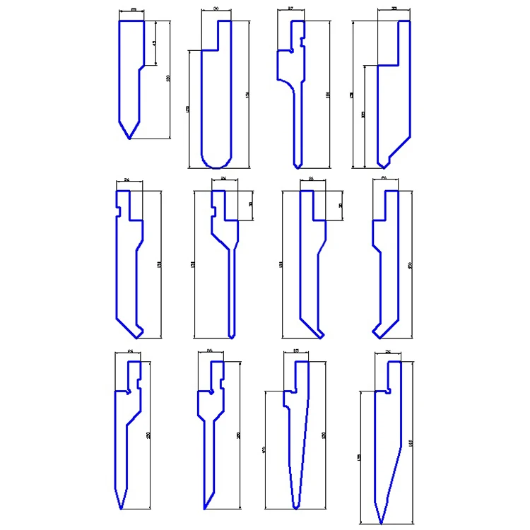 Hot Sale Press Brake Molds 4000*150*26mm Press Brake Die CNC Bending Machine Tooling Upper Die
