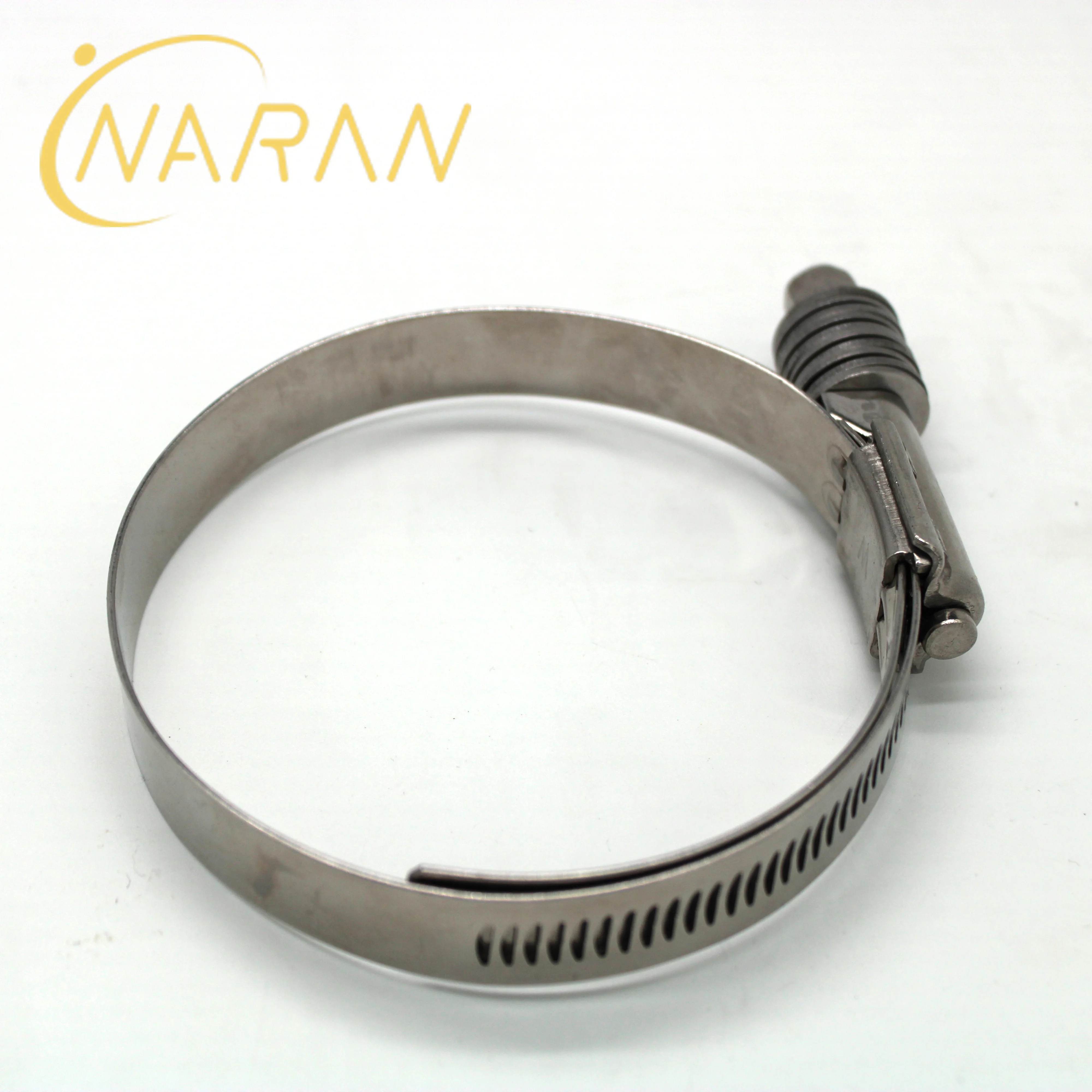 
American type perforated heavy duty high torque constant tension hose clamp 