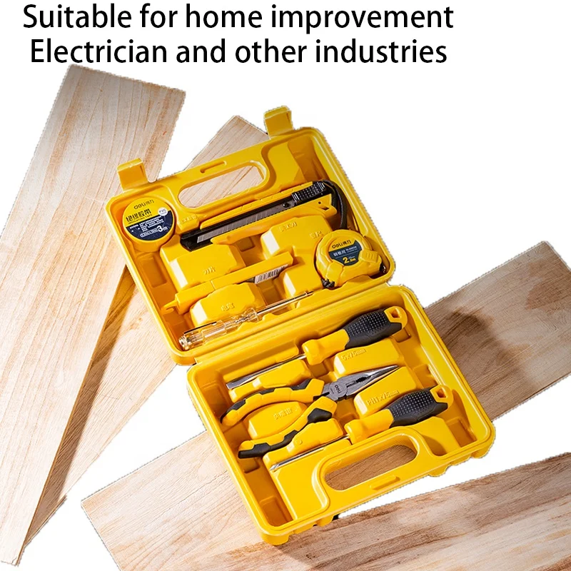 8 Pcs Tool Sets General Household Hand Tool Kit Vde Insulated Household Repair Tool with Plastic Toolbox Storage Case